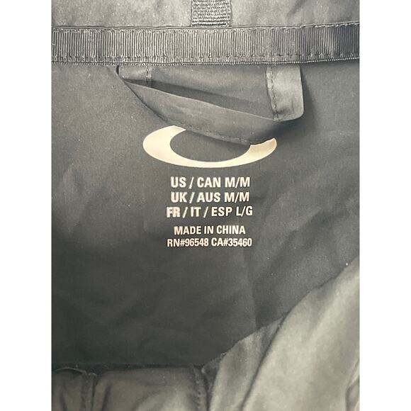 Oakley Womens SZ Medium Black Full Zip Windbreaker Jacket Coat Lightweight Golf - Picture 3 of 8